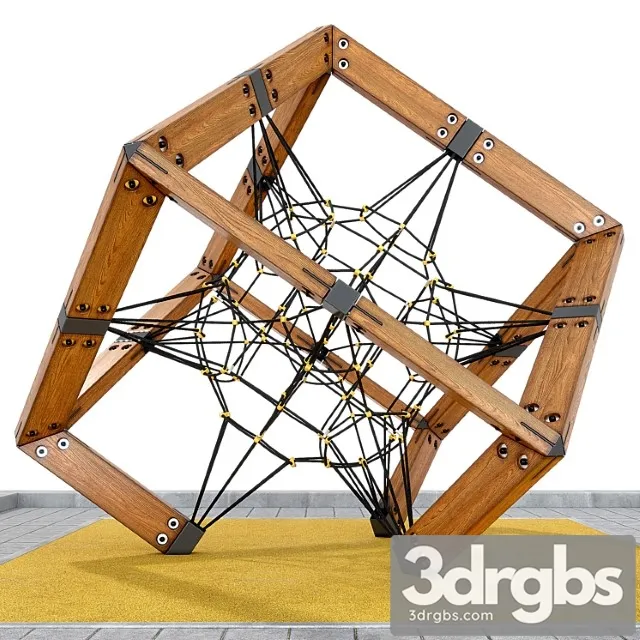Childrens play rope complex cube playground Free Download
