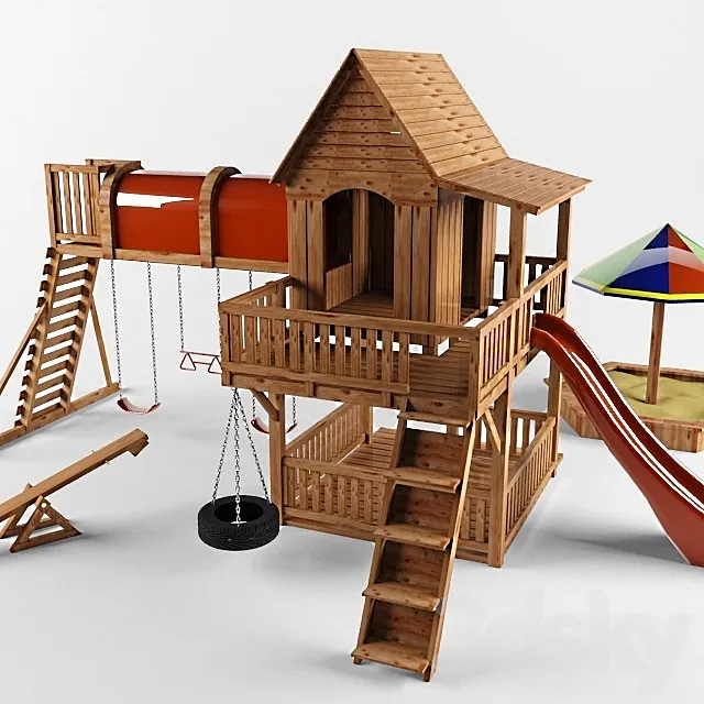 children's playground 3D Model