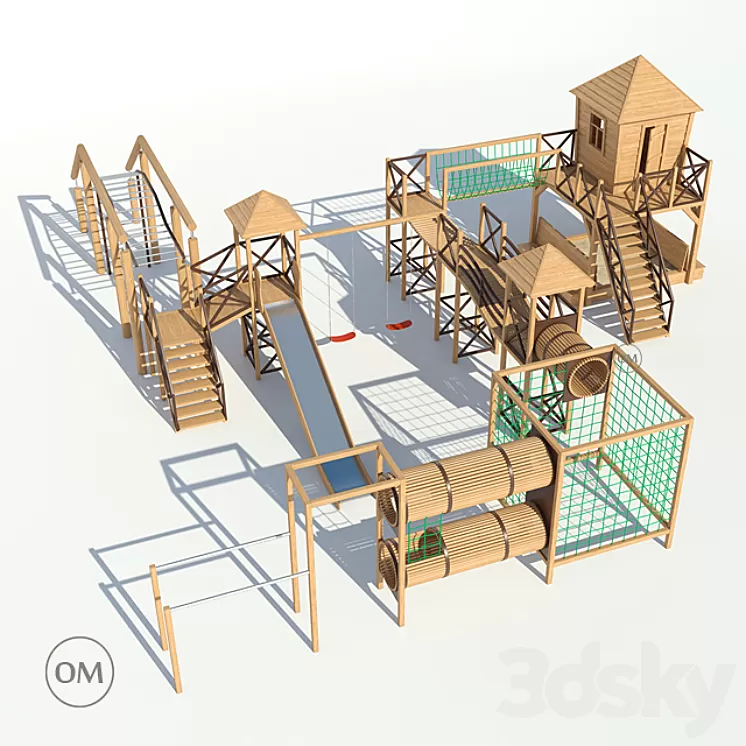 Children's Playground 3D Model