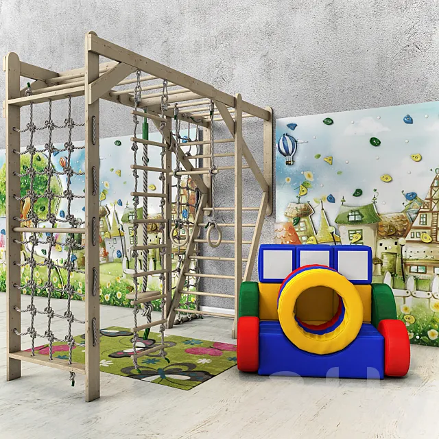 Children's playground "Basic Tale" 3D Model