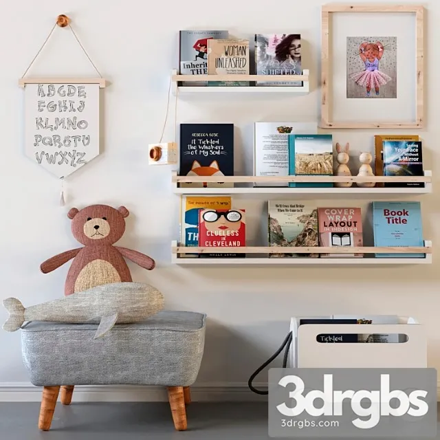 Childrens Room Accessories Soft Toy 3D Model Free