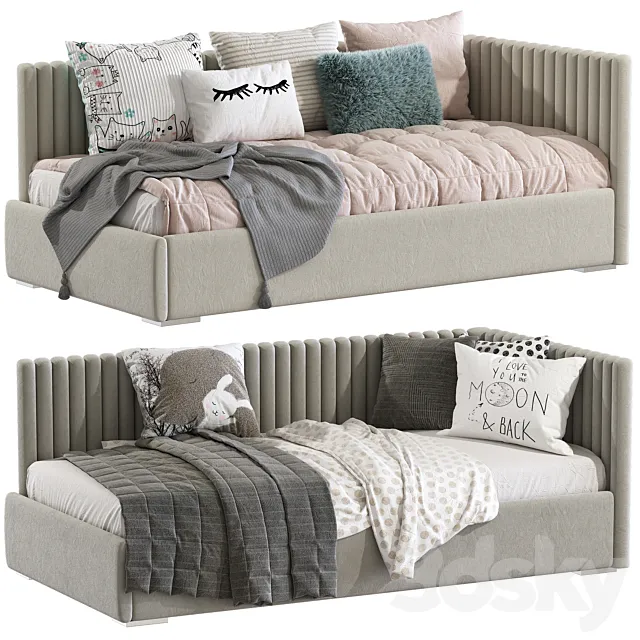 Children's sofa bed in a modern style 3D Model