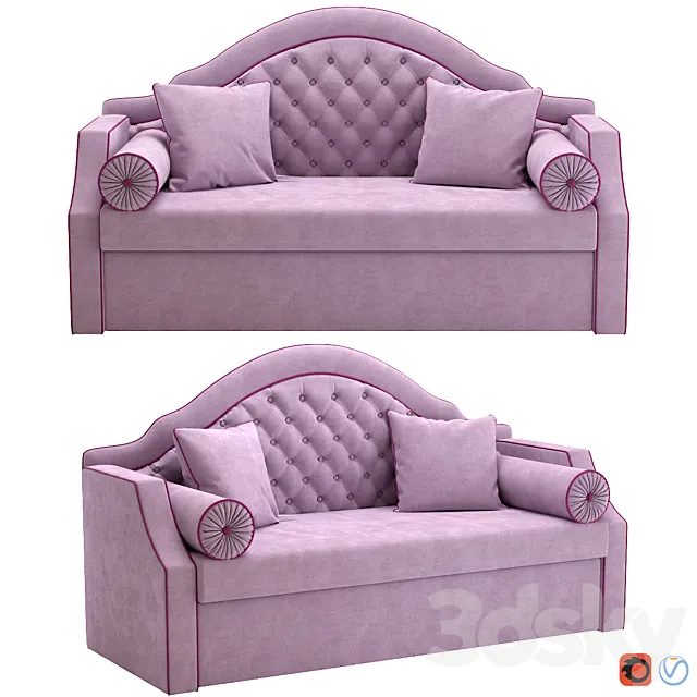 Children's sofa bed Larissa Unterzo 3D Model