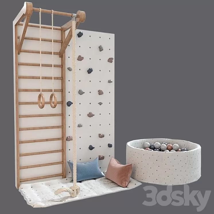 Children's sports complex 3D Model