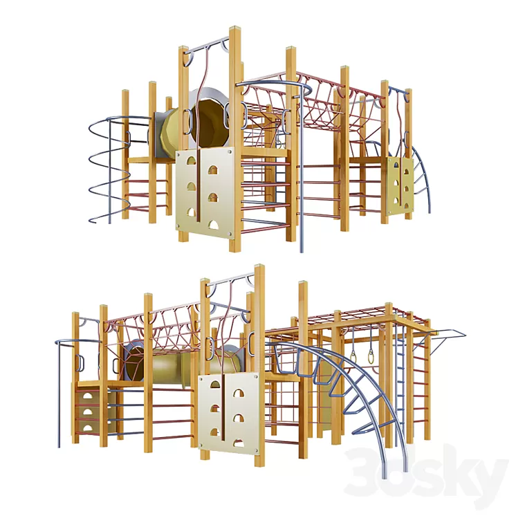 "Children's sports complex ""Indiana Jones""" 3D Model