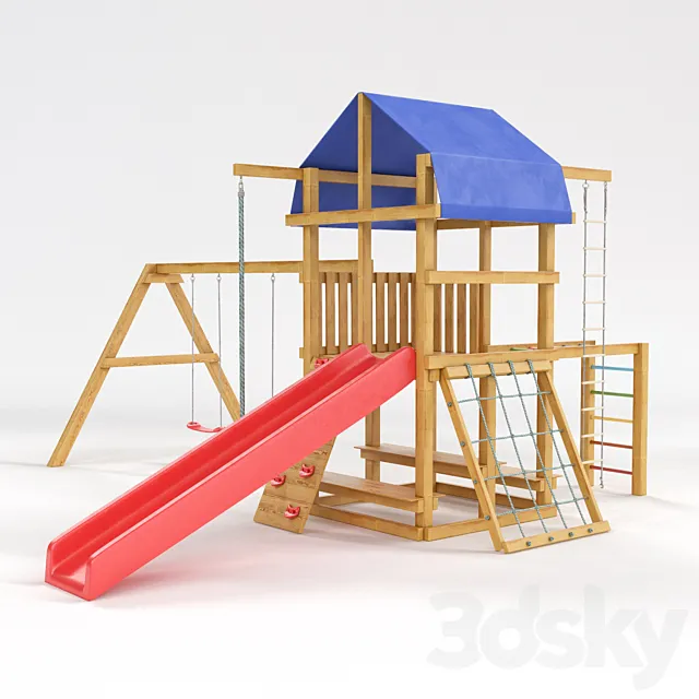 Children's sports complex "space" and "Fortress" 3D Model