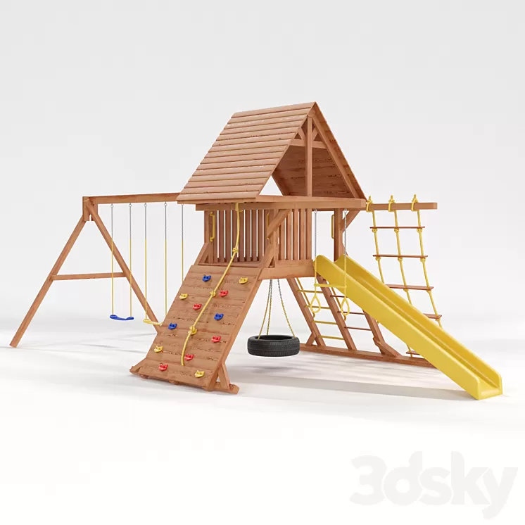 Children's sports complex "Tree House" 3D Model