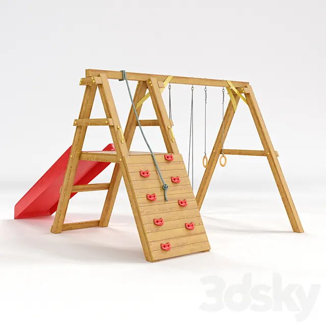 Children's sports complex "Victory" and "Gymnast" 3D Model