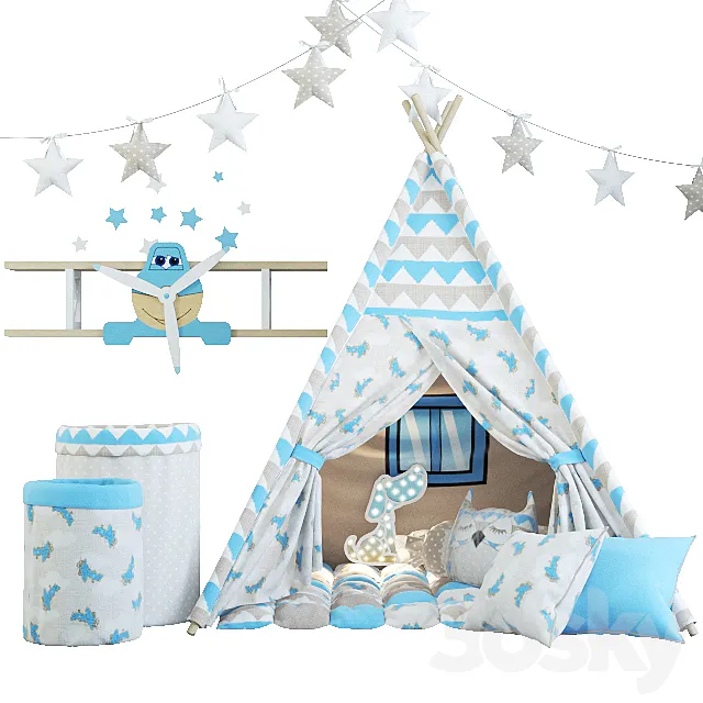 Children's tent 3D Model