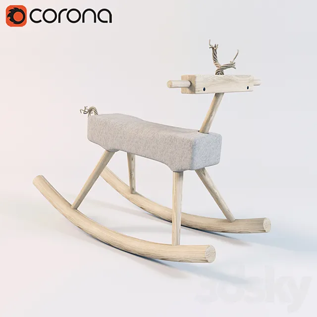 Children's toy rocking 3D Model