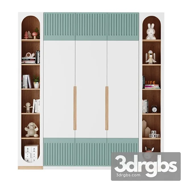 Childrens Wardrobe 40 3D Model Free