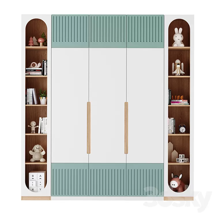Children's wardrobe 40 3D Model Free Download