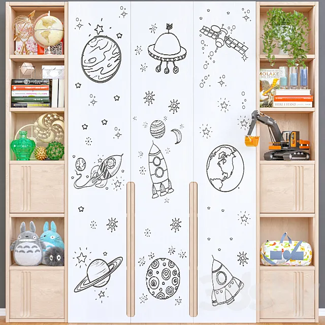 children's wardrobe-75 3D Model