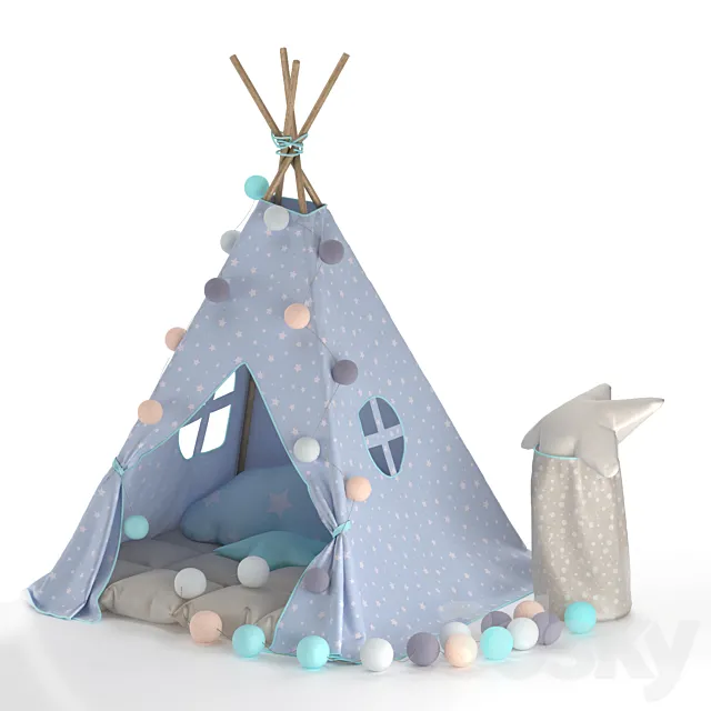 Children's Wigwam 3D Model