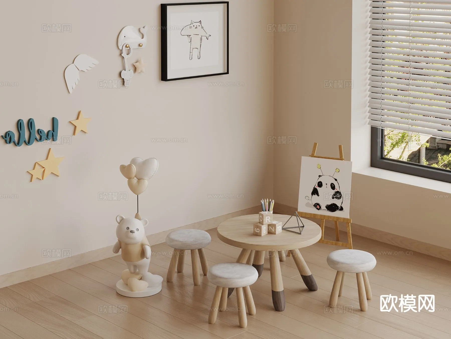 CHILDROOM 3D MODELS - 3D Model For Interior Design - 255