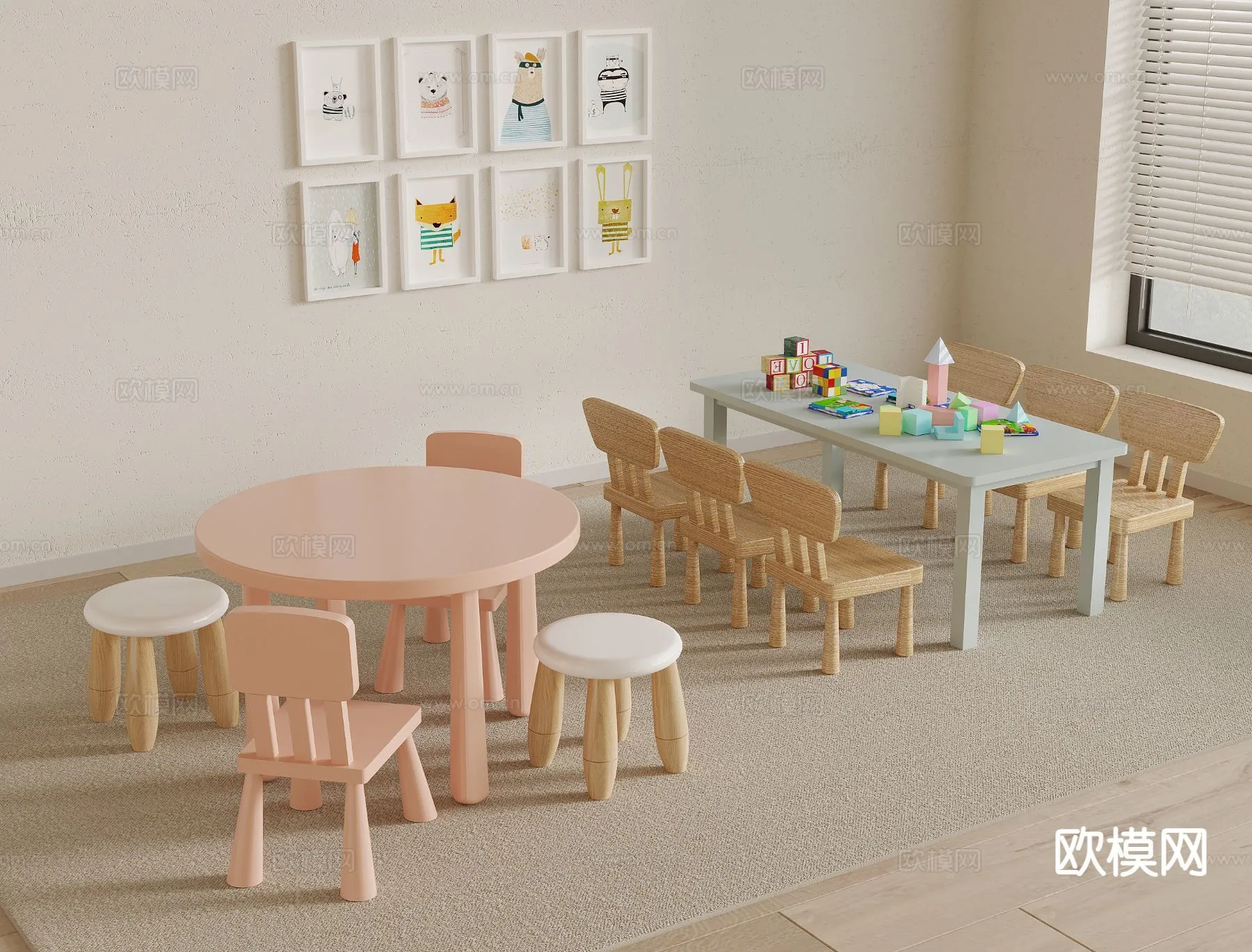 CHILDROOM 3D MODELS - 3D Model For Interior Design - 260