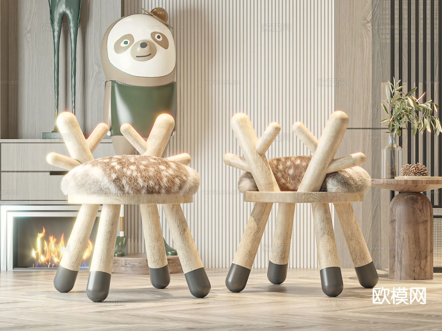 CHILDROOM 3D MODELS - 3D Model For Interior Design - 272