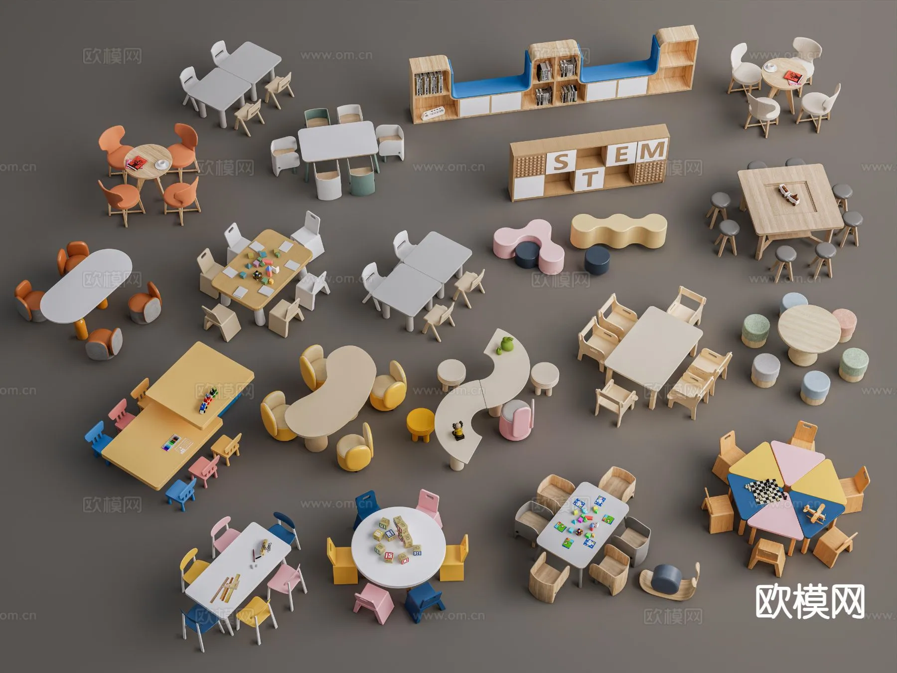 CHILDROOM 3D MODELS - 3D Model For Interior Design - 274