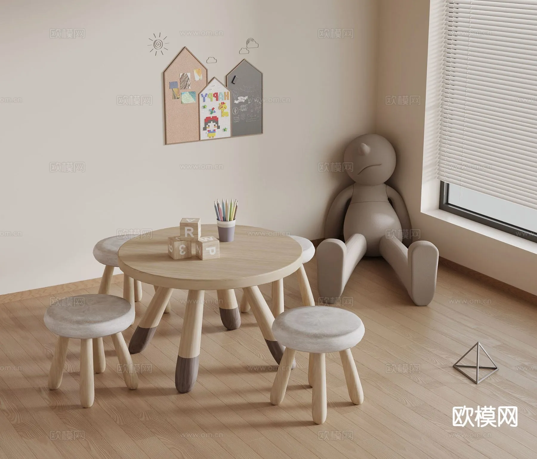 CHILDROOM 3D MODELS - 3D Model For Interior Design - 276
