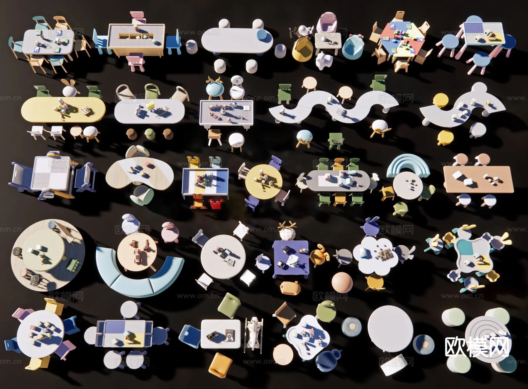 CHILDROOM 3D MODELS - 3D Model For Interior Design - 285