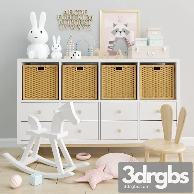 Childroom Decor 01 3D Model Free