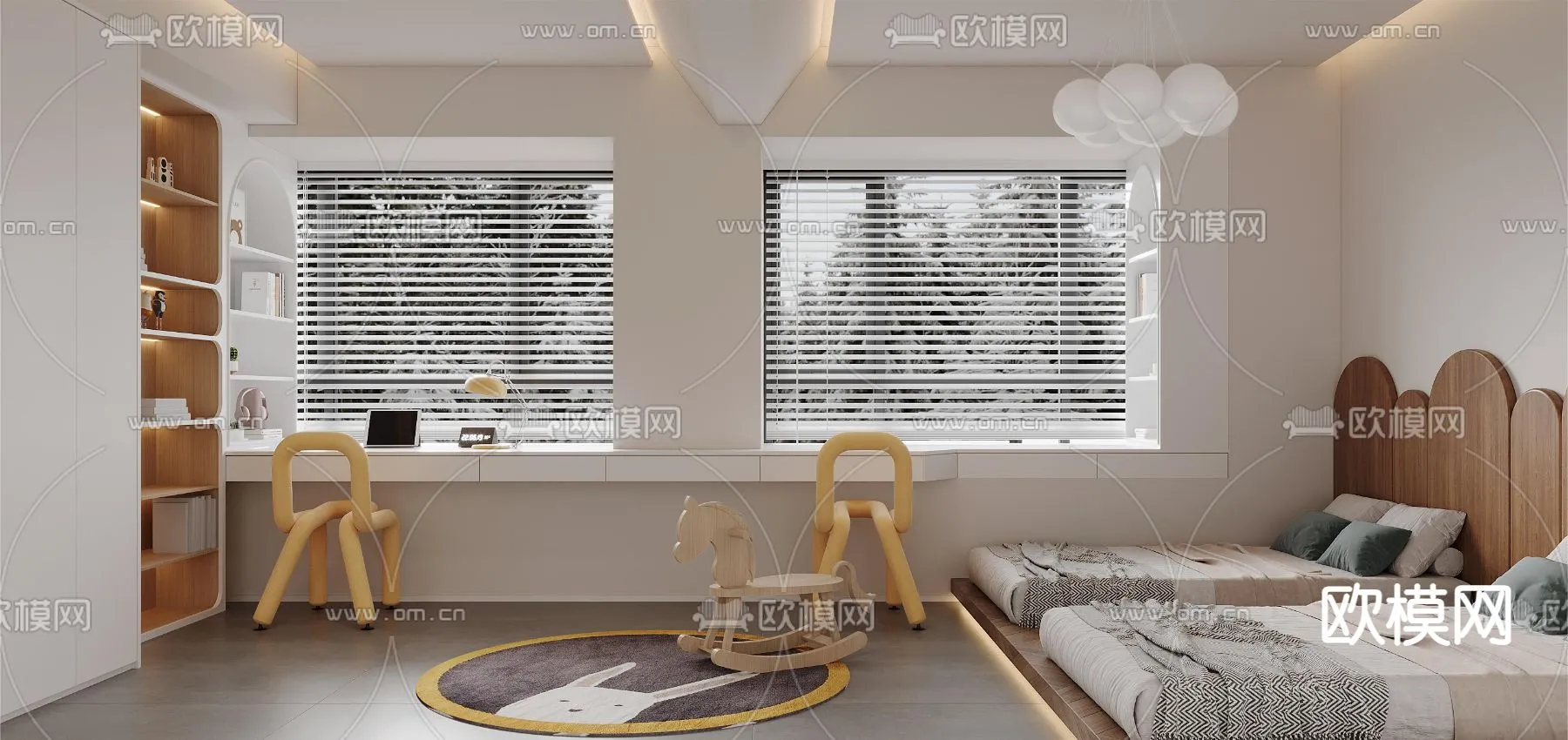 CHILDROOM SETS - CORONA - 3D MODEL - 2572