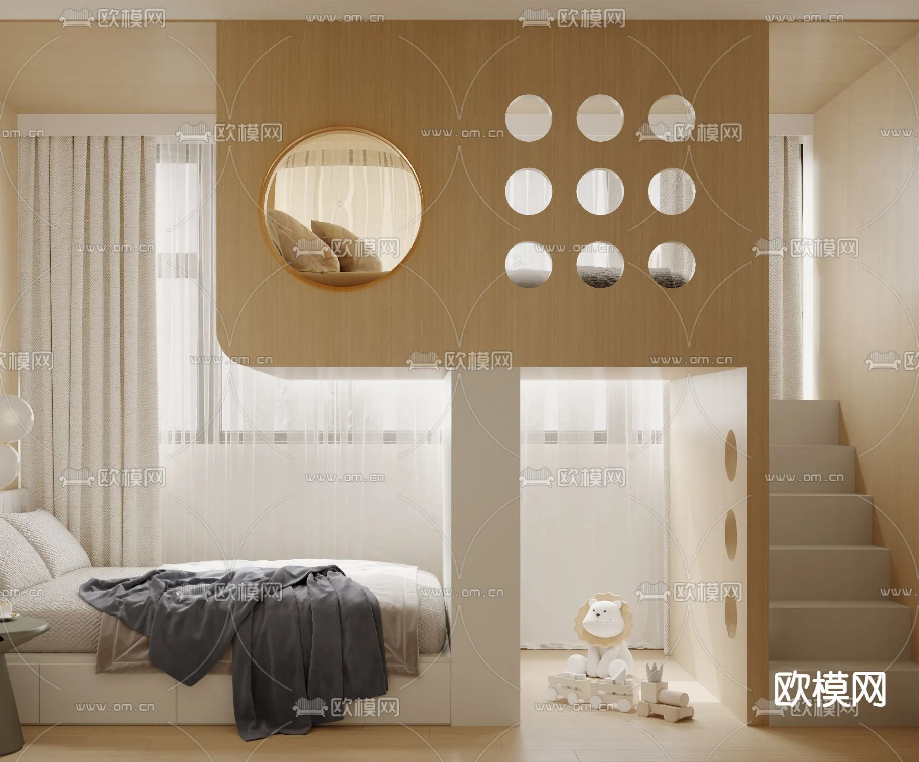 CHILDROOM SETS - CORONA - 3D MODEL - 2584