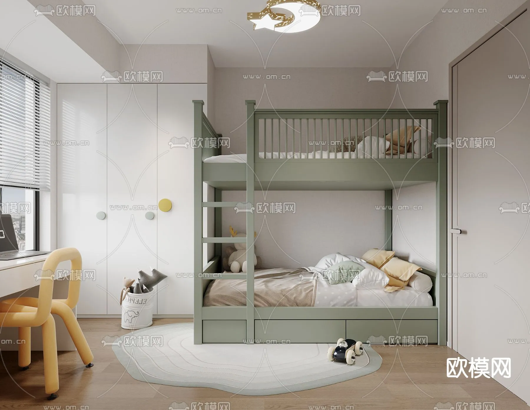 CHILDROOM SETS - CORONA - 3D MODEL - 2595