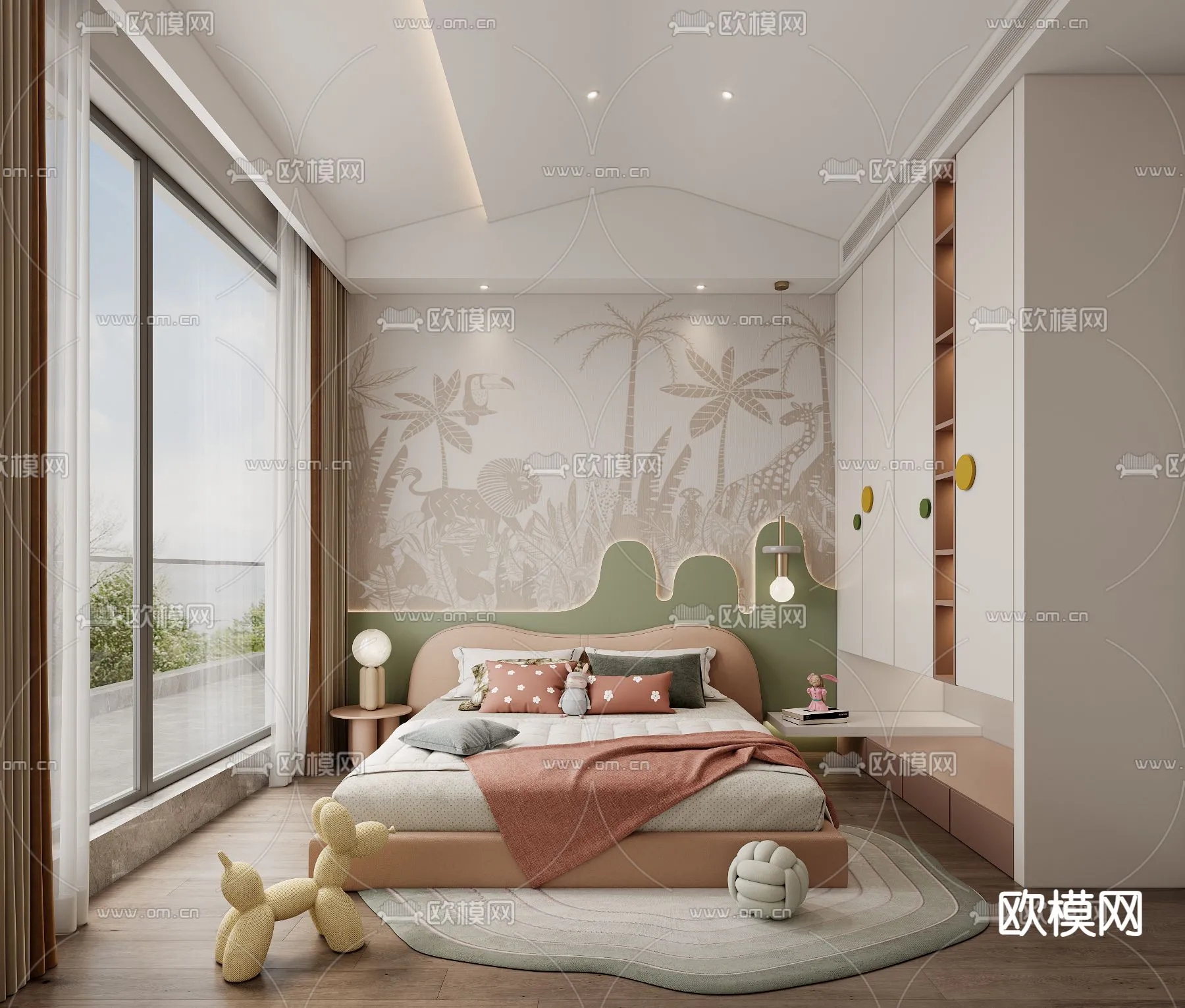 CHILDROOM SETS - CORONA - 3D MODEL - 2596