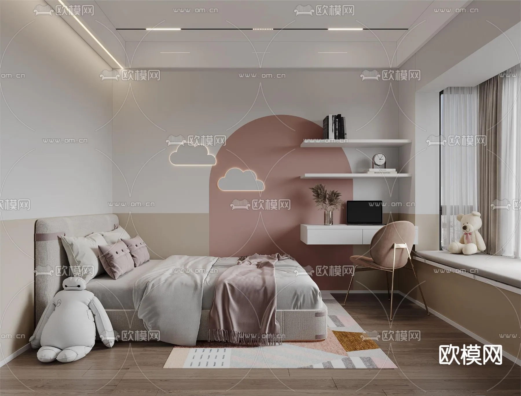 CHILDROOM SETS - CORONA - 3D MODEL - 2598