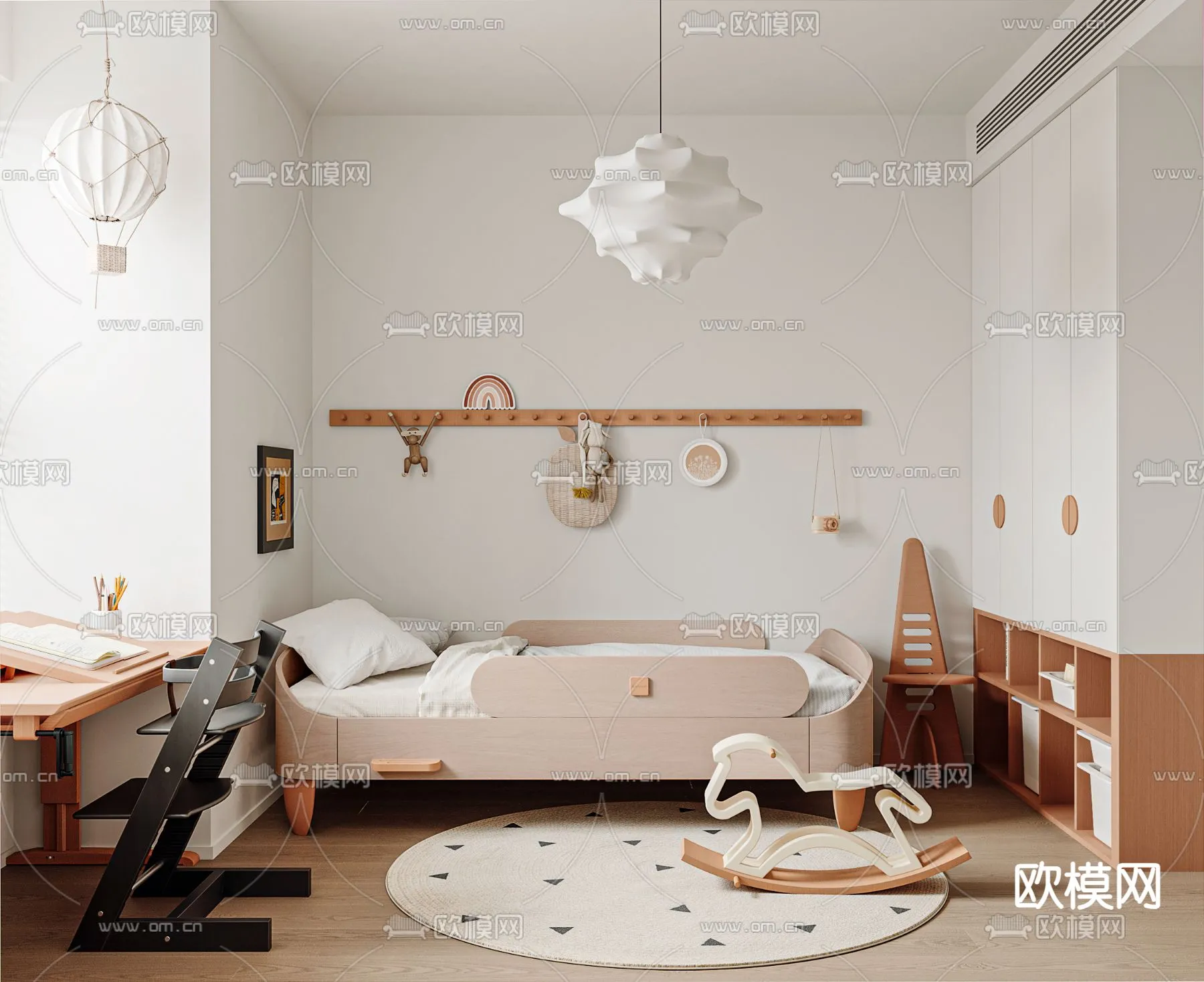 CHILDROOM SETS - CORONA - 3D MODEL - 2609