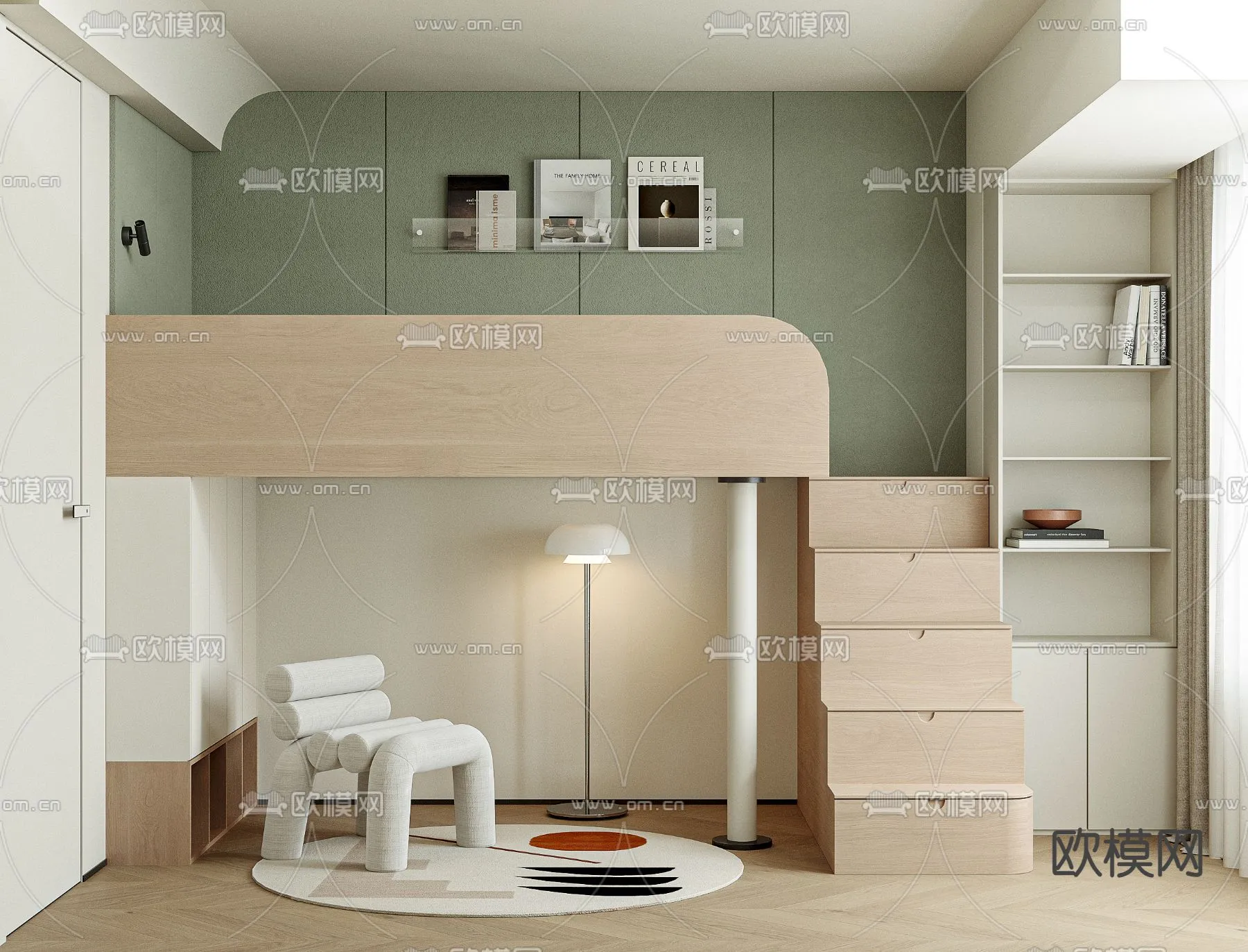 CHILDROOM SETS - CORONA - 3D MODEL - 2610