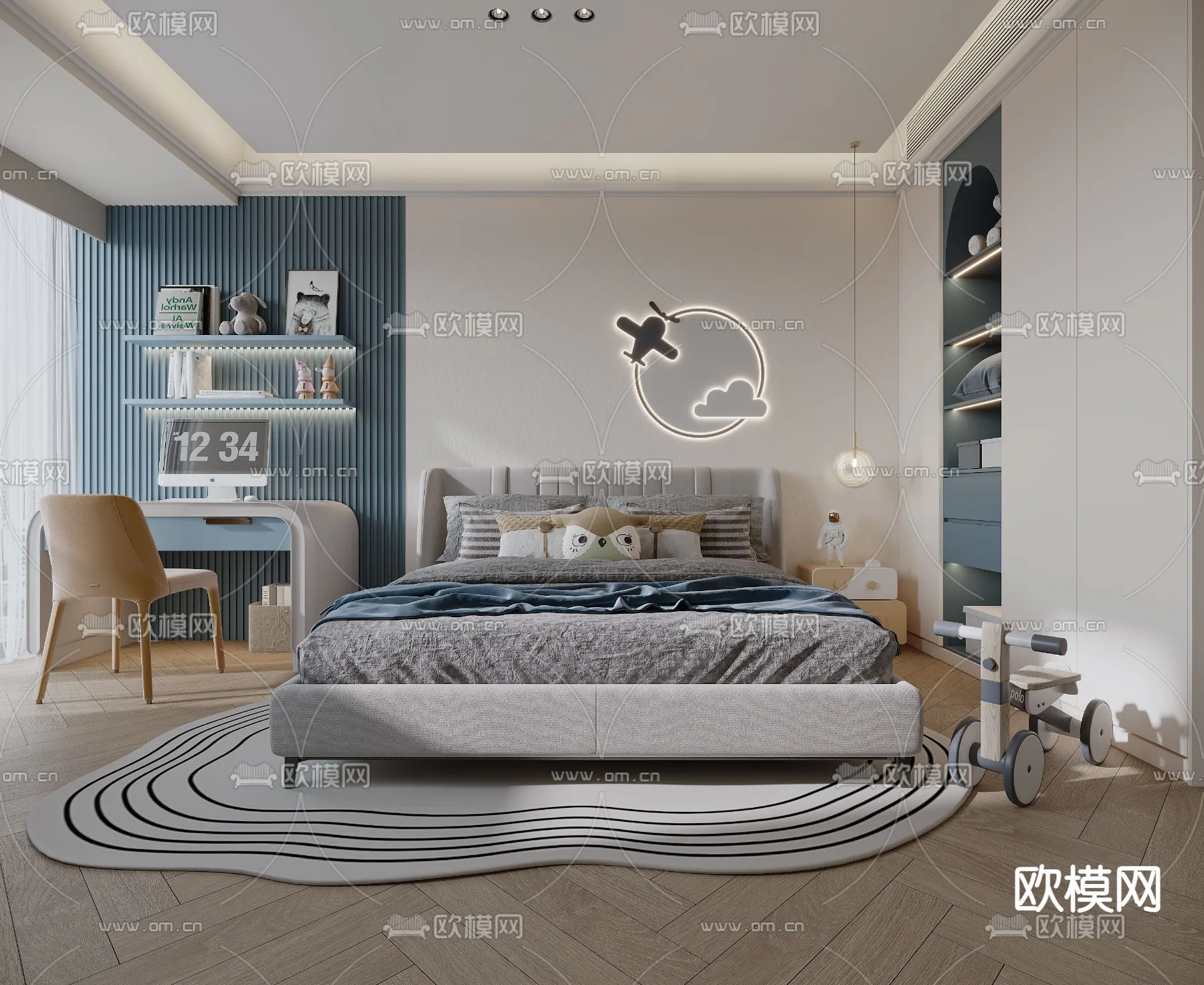 CHILDROOM SETS - CORONA - 3D MODEL - 2615