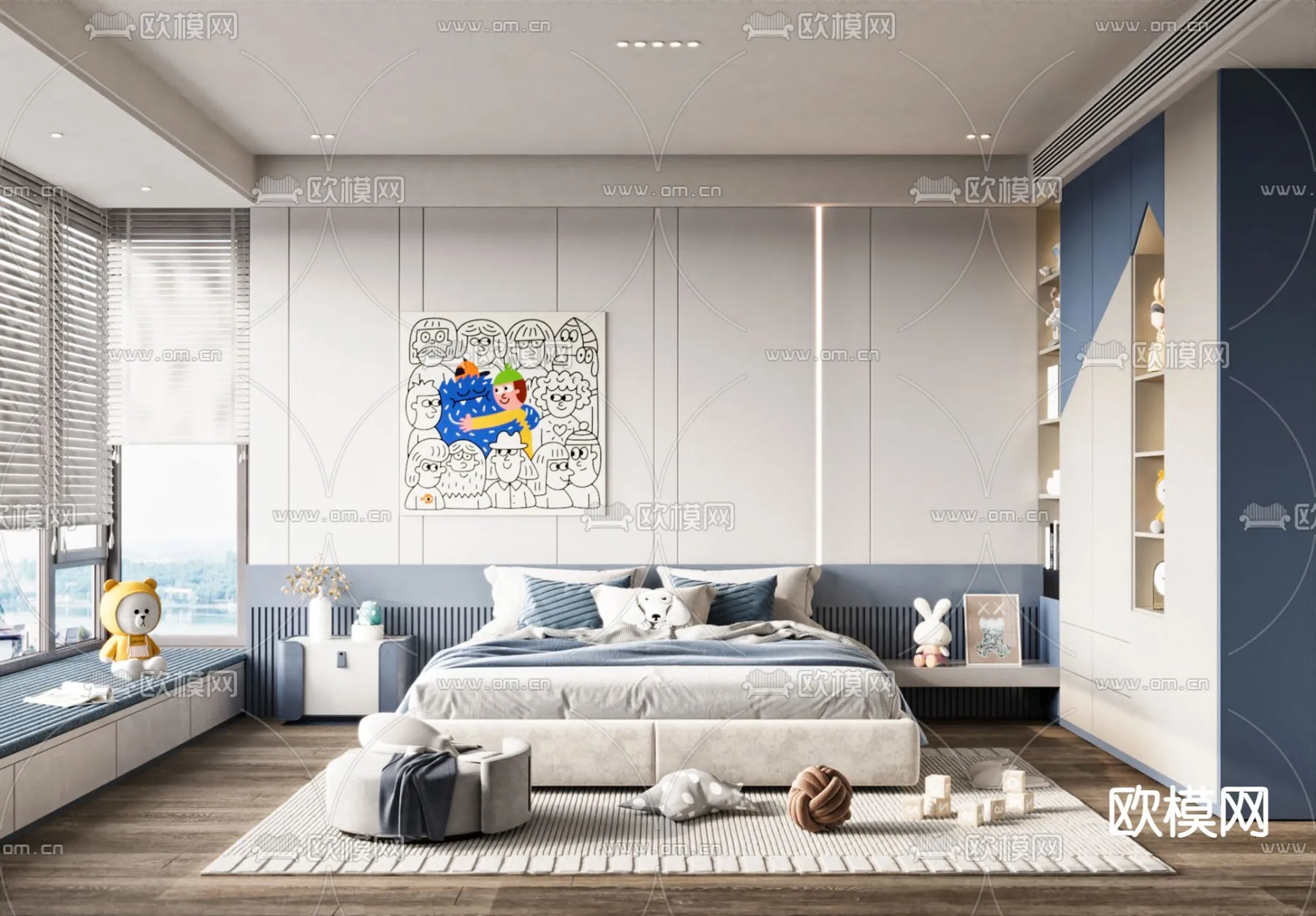 CHILDROOM SETS - CORONA - 3D MODEL - 2620