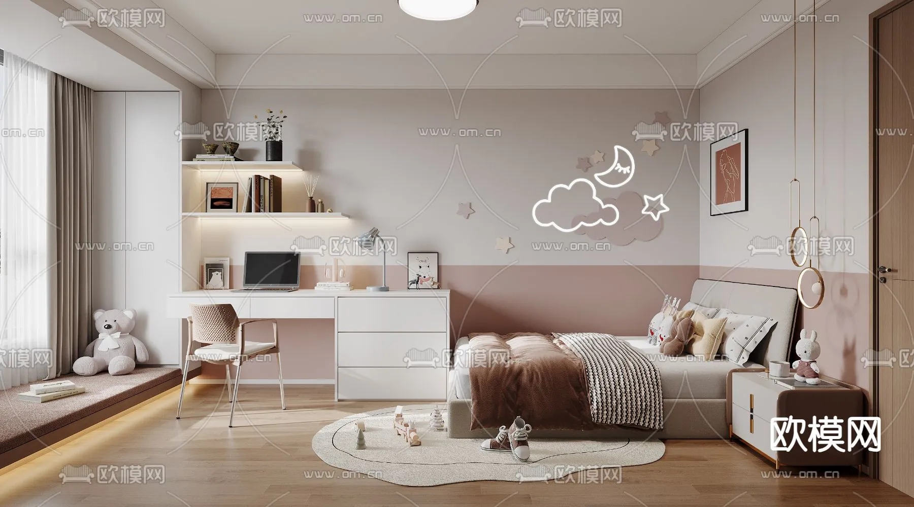 CHILDROOM SETS - CORONA - 3D MODEL - 2625