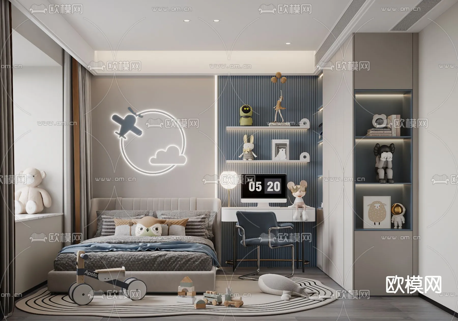 CHILDROOM SETS - CORONA - 3D MODEL - 2628