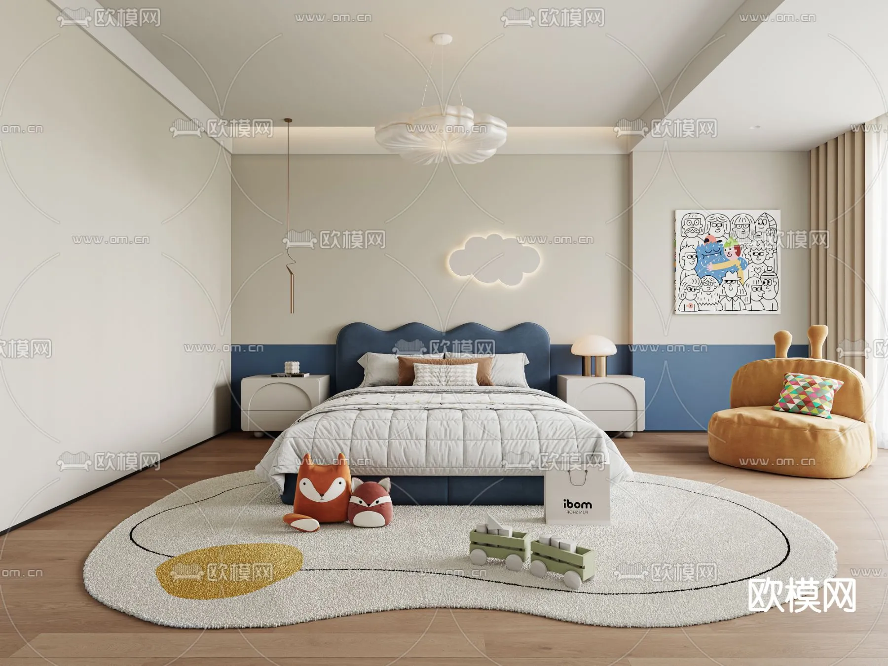 CHILDROOM SETS - CORONA - 3D MODEL - 2630