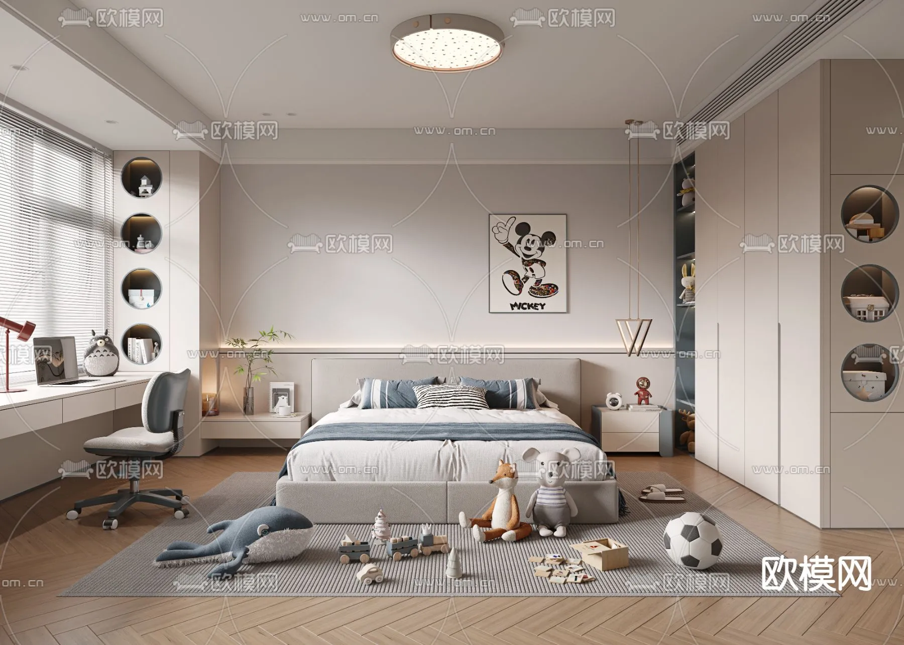 CHILDROOM SETS - CORONA - 3D MODEL - 2635