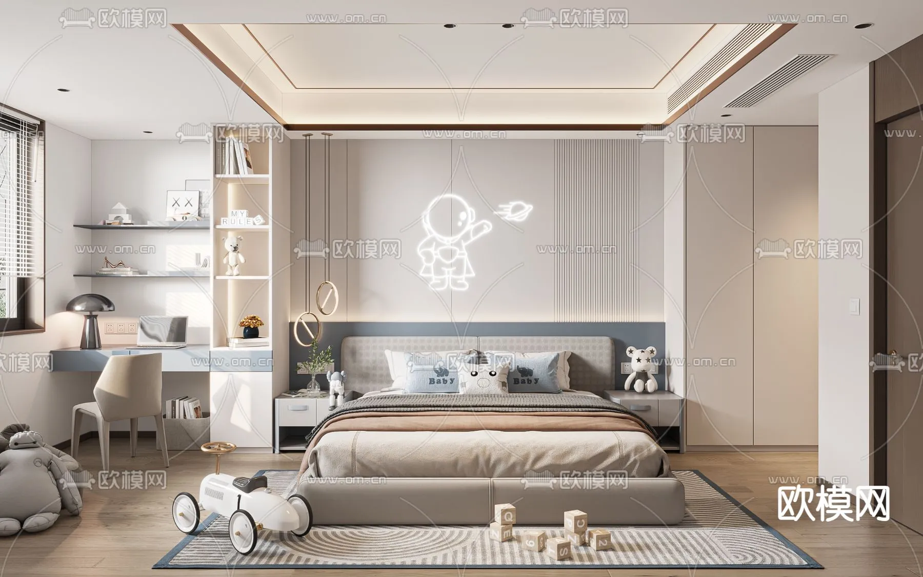 CHILDROOM SETS - CORONA - 3D MODEL - 2647