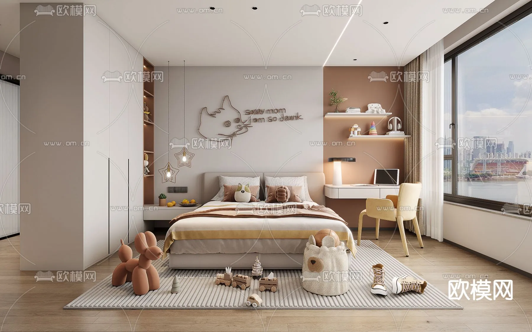 CHILDROOM SETS - CORONA - 3D MODEL - 2649