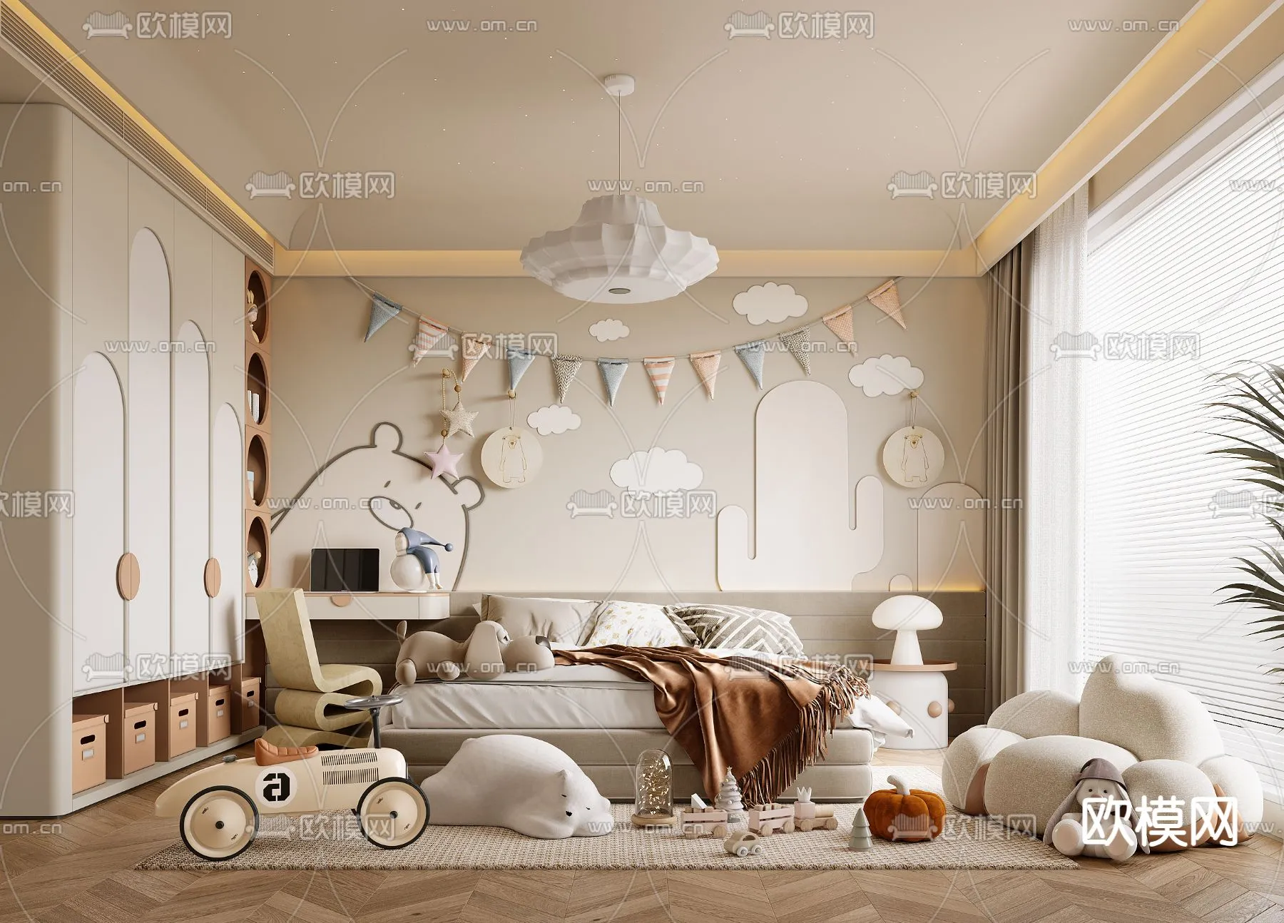 CHILDROOM SETS - CORONA - 3D MODEL - 2656