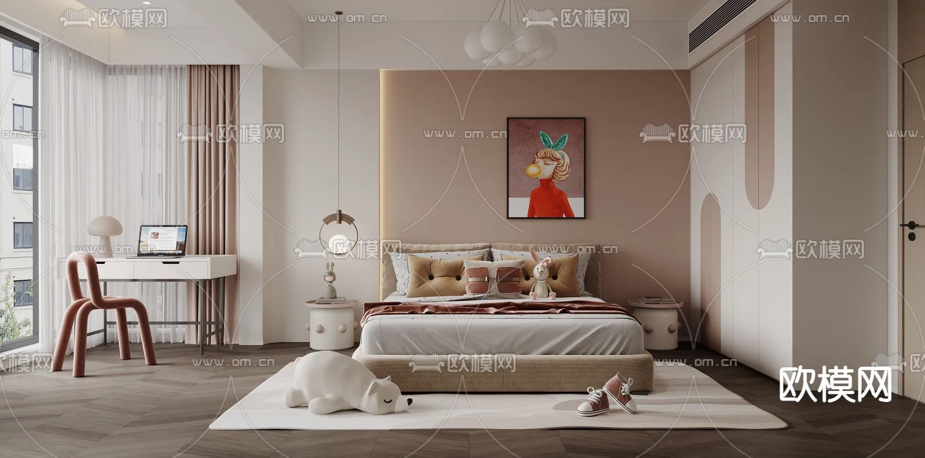 CHILDROOM SETS - CORONA - 3D MODEL - 2670