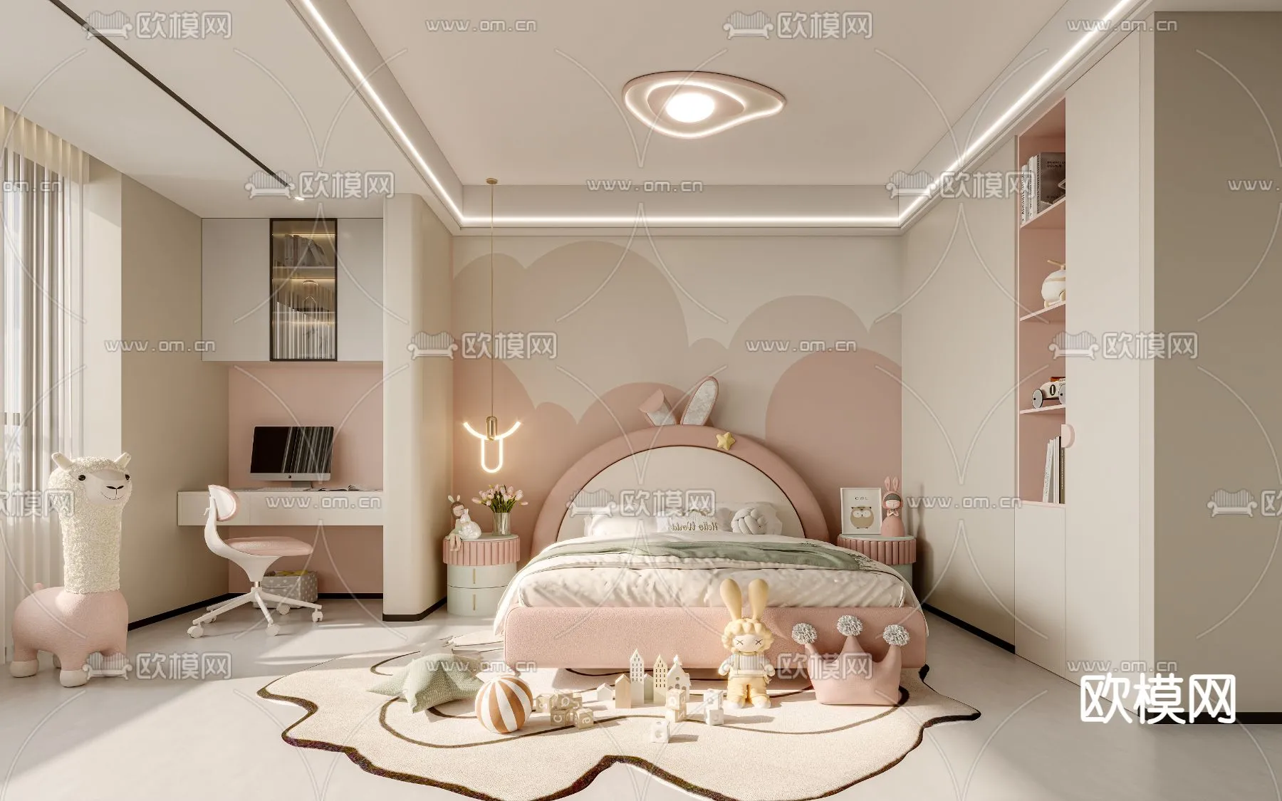 CHILDROOM SETS - CORONA - 3D MODEL - 2676