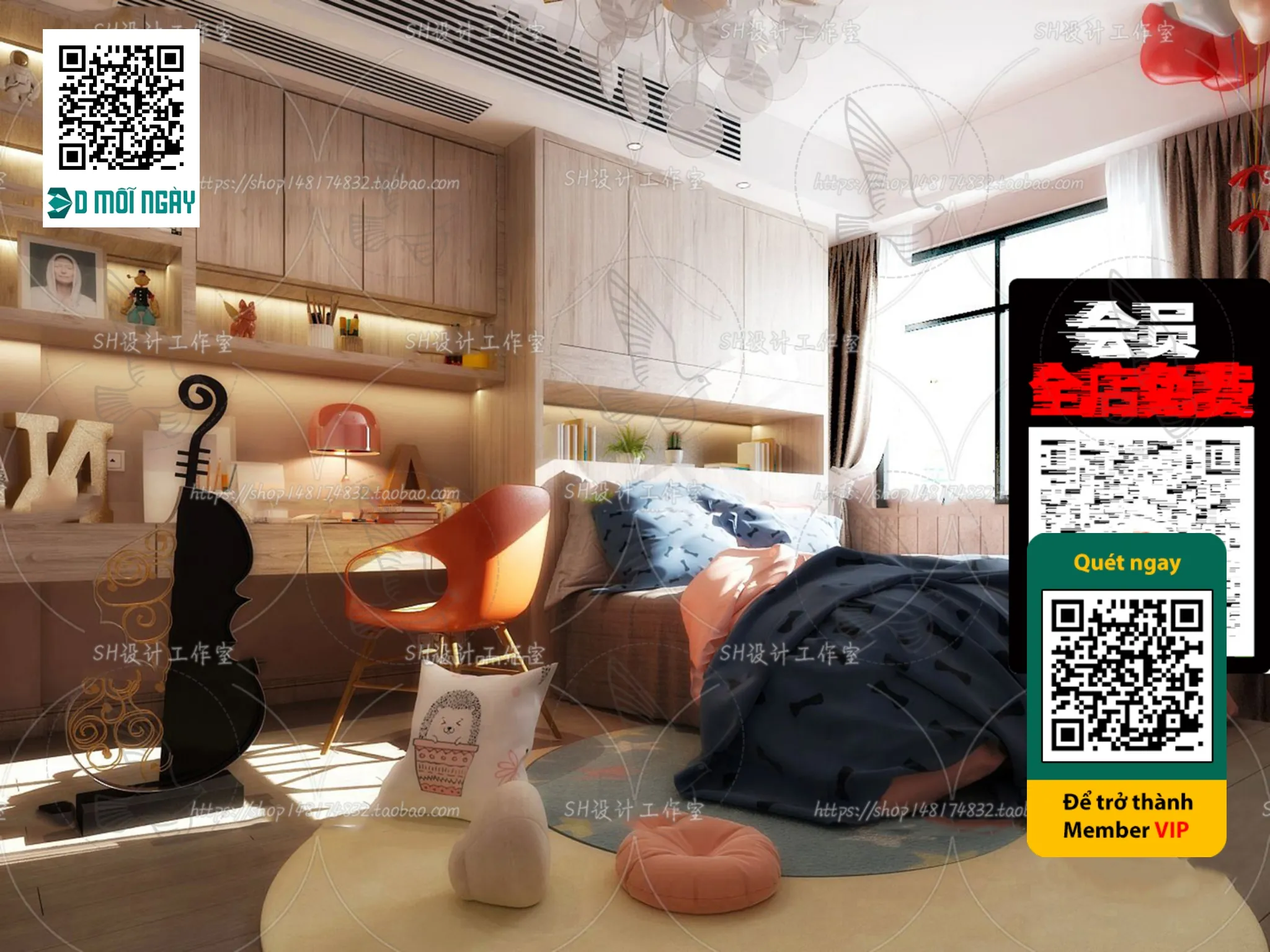 CHILDROOM SETS - VRAY / CORONA - 3D MODEL - 4657