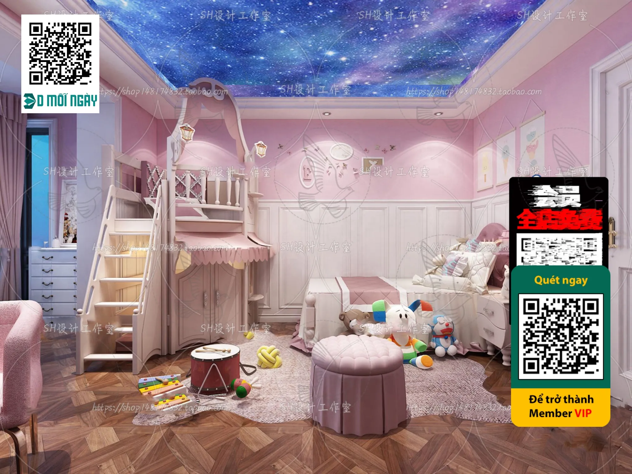 CHILDROOM SETS - VRAY / CORONA - 3D MODEL - 4662