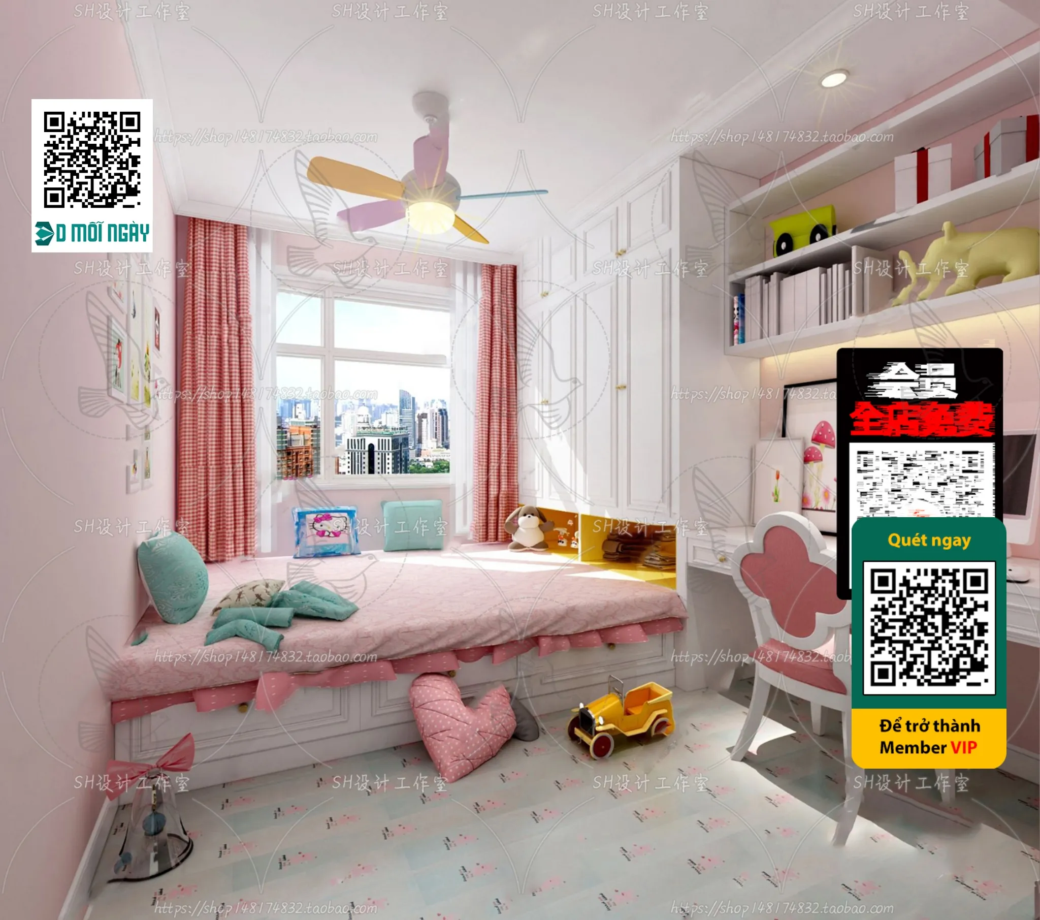 CHILDROOM SETS - VRAY / CORONA - 3D MODEL - 4663