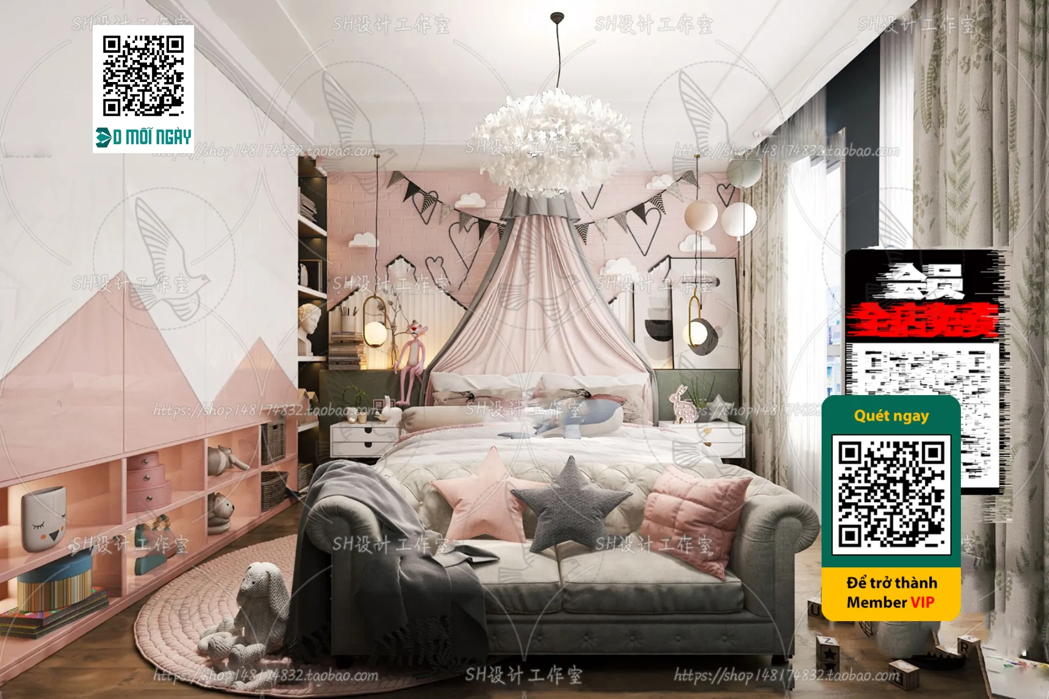 CHILDROOM SETS - VRAY / CORONA - 3D MODEL - 4665