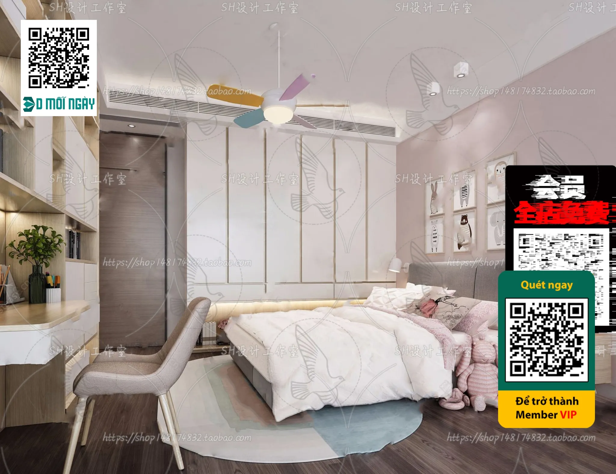 CHILDROOM SETS - VRAY / CORONA - 3D MODEL - 4670