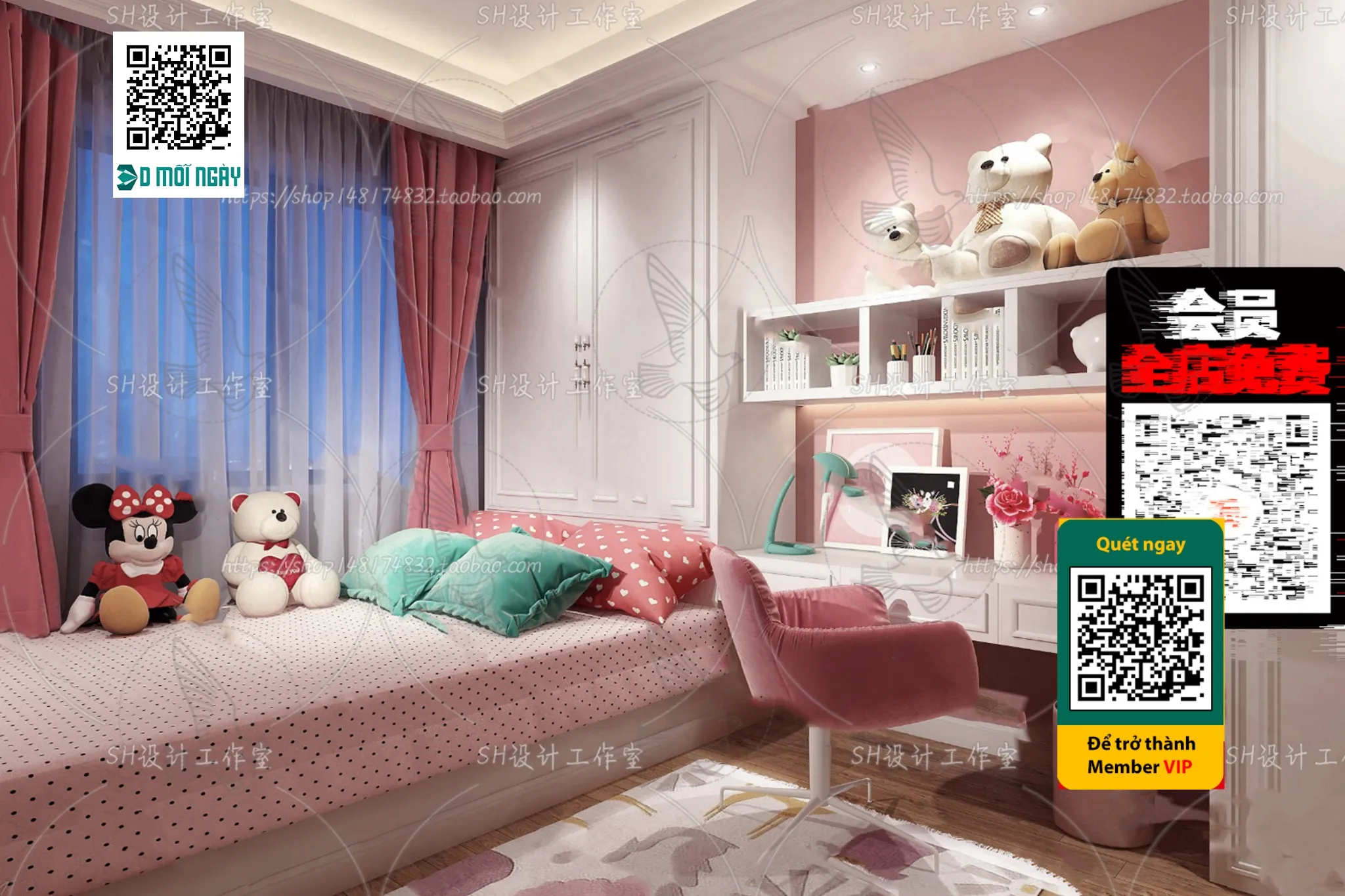 CHILDROOM SETS - VRAY / CORONA - 3D MODEL - 4678