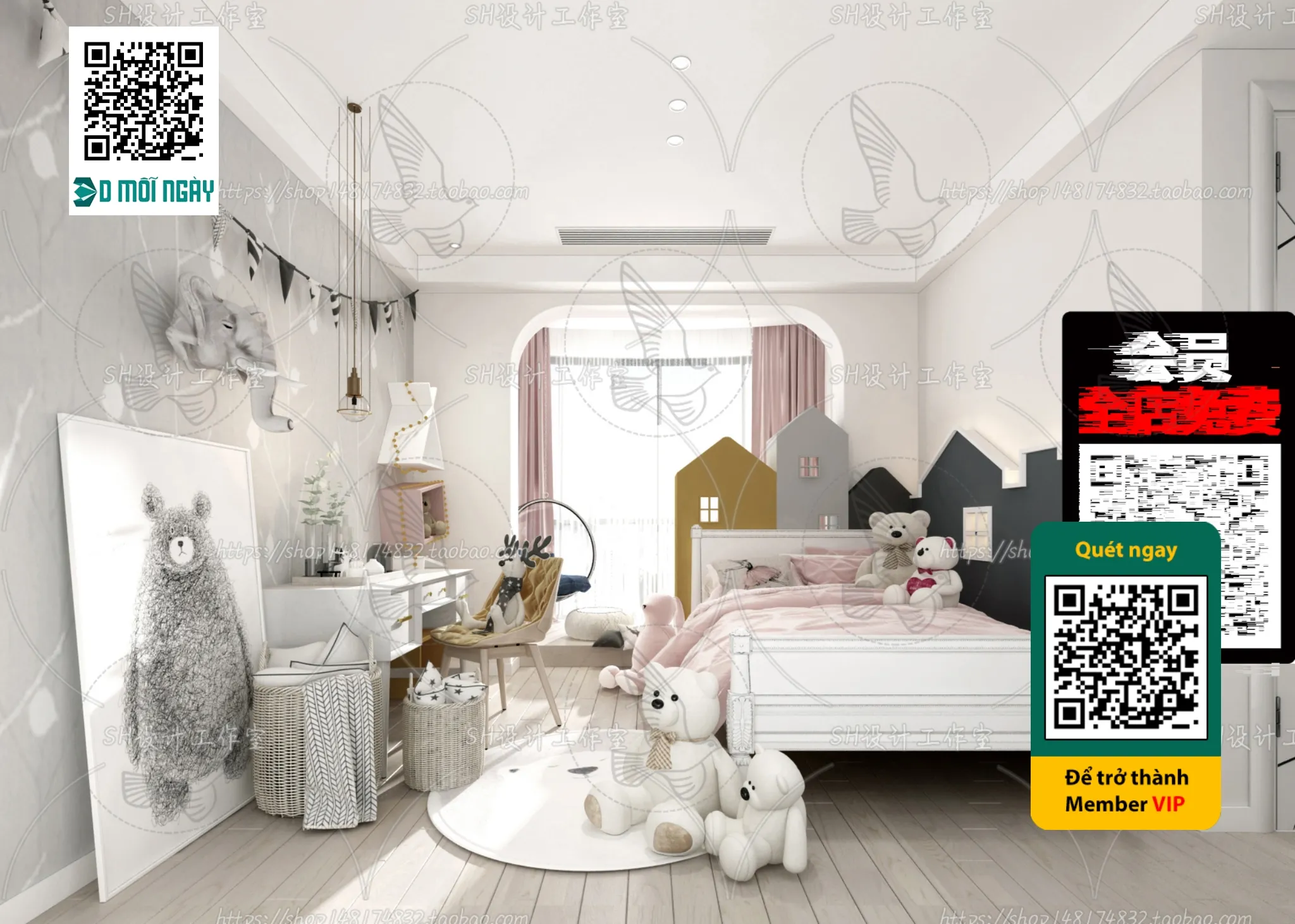 CHILDROOM SETS - VRAY / CORONA - 3D MODEL - 4679